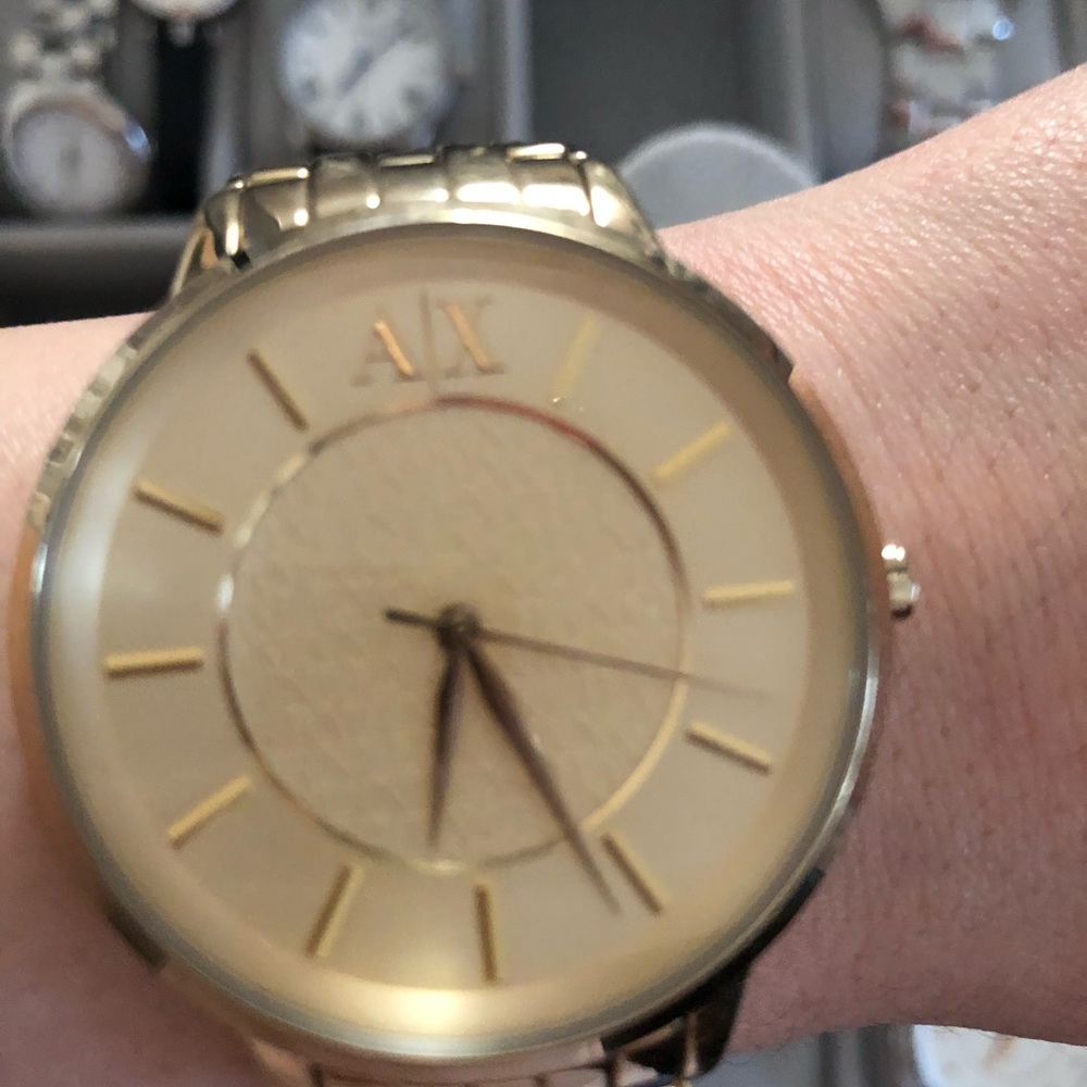 Gold A/X watch